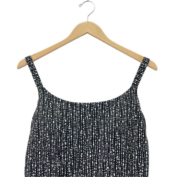 Athleta Hermosa One Piece Swimsuit Size Large Black White Dot Print Low Back - Picture 5 of 13